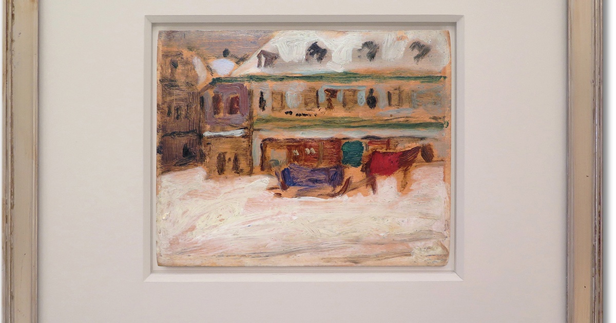 Preparatory Study For The Canvas Effet De Neige Montreal By
